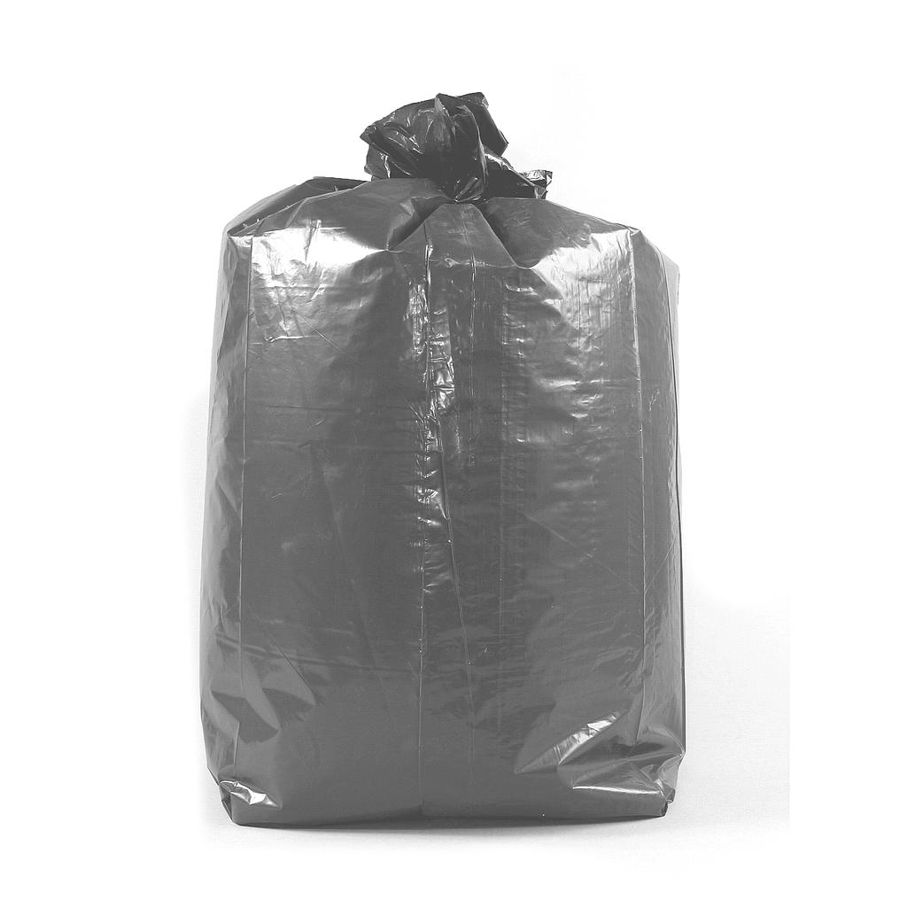 Sacs poubelle 80l 70x90cm gris 10x25pces 30µ