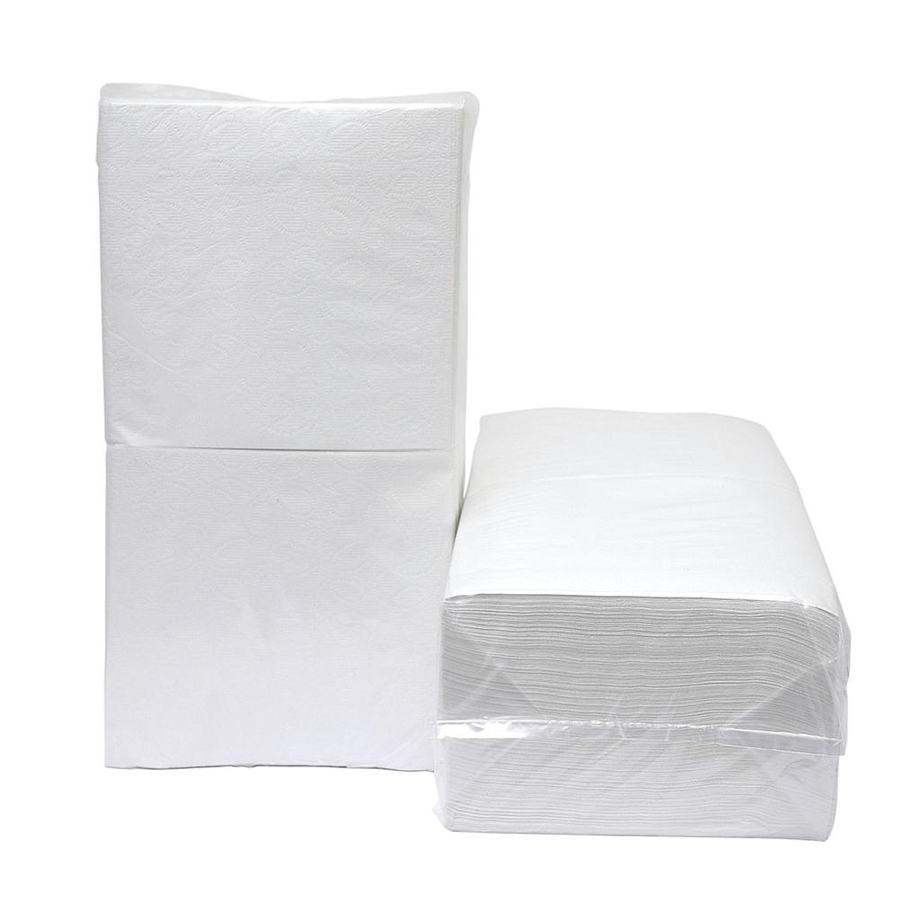 MTS - SERVIETTES BLANCHES - 1 PLI - 33x32CM - 9x500 PIECES