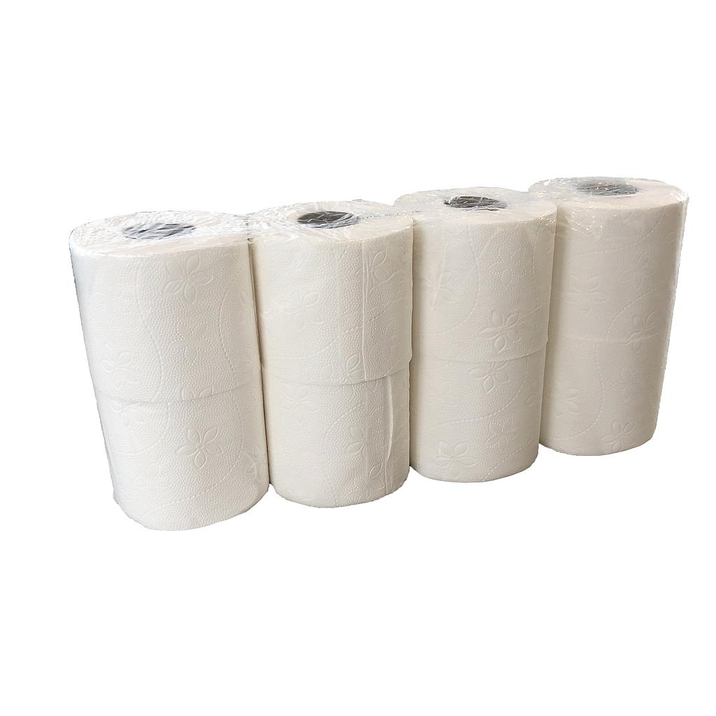 MTS - Toiletpapier CELLULOSE WIT 3-Laags - 27,5Mx9,5CM - 250 vel -7x8rollen 