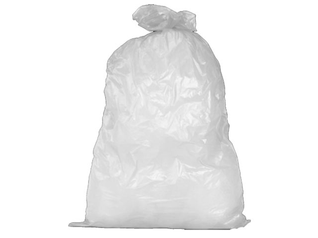 Sacs poubelle 120l HDPE 70x110cm transparent 10x25pces 15µ 