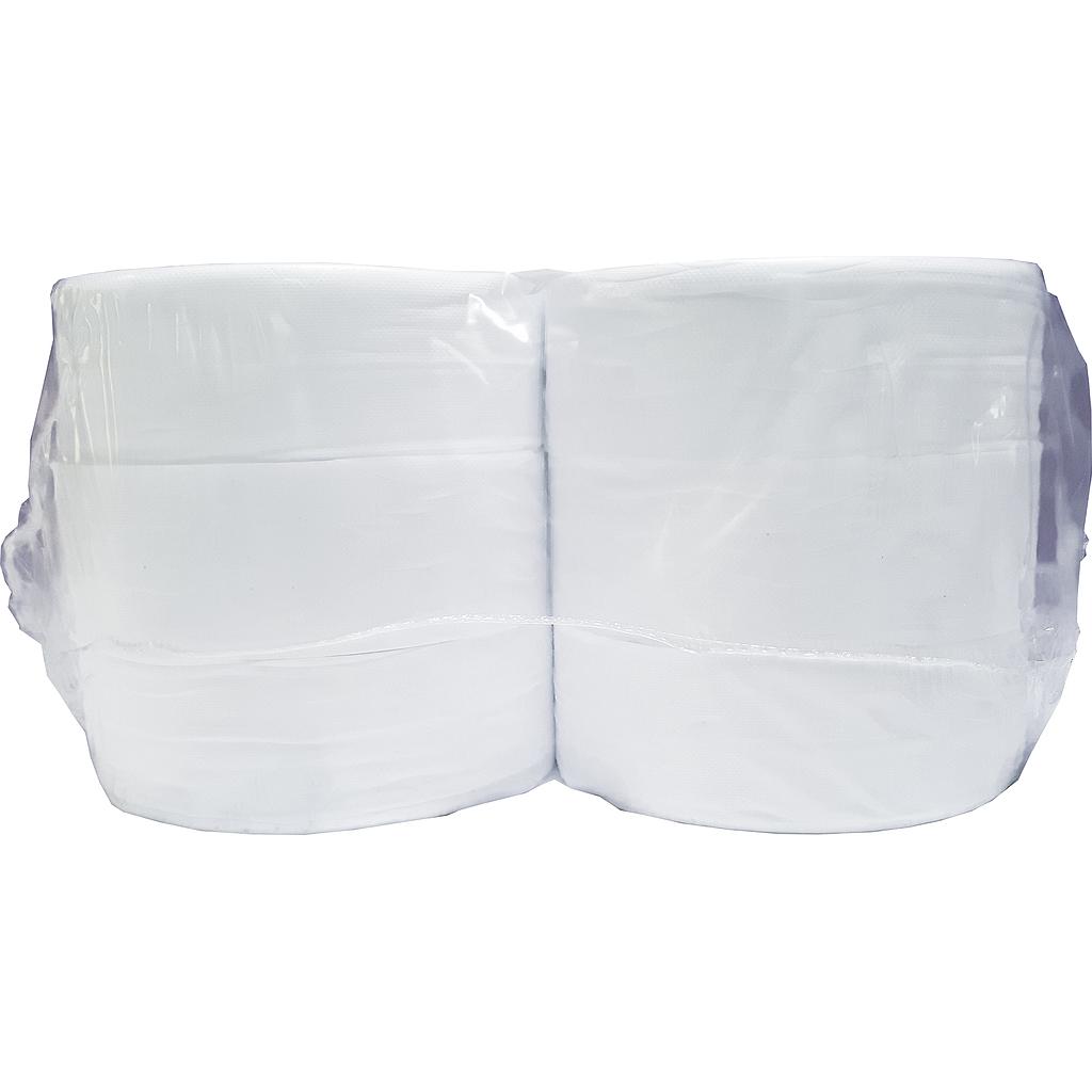 6 ROULEAUX PAPIER WC MAXI JUMBO - 2 PLIS - BLANC - 270M x 9,8cm