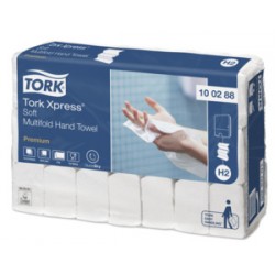 Tork Xpress® Zachte Multifold Handdoek 2-laags XL Wit H2 Premium 21,2x34cm 21 x110 stuks