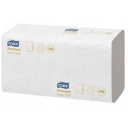 Tork Xpress® Essuie-mains Multifold Extra Doux 2 plis XL Blanc H2 Premium 21 x 100