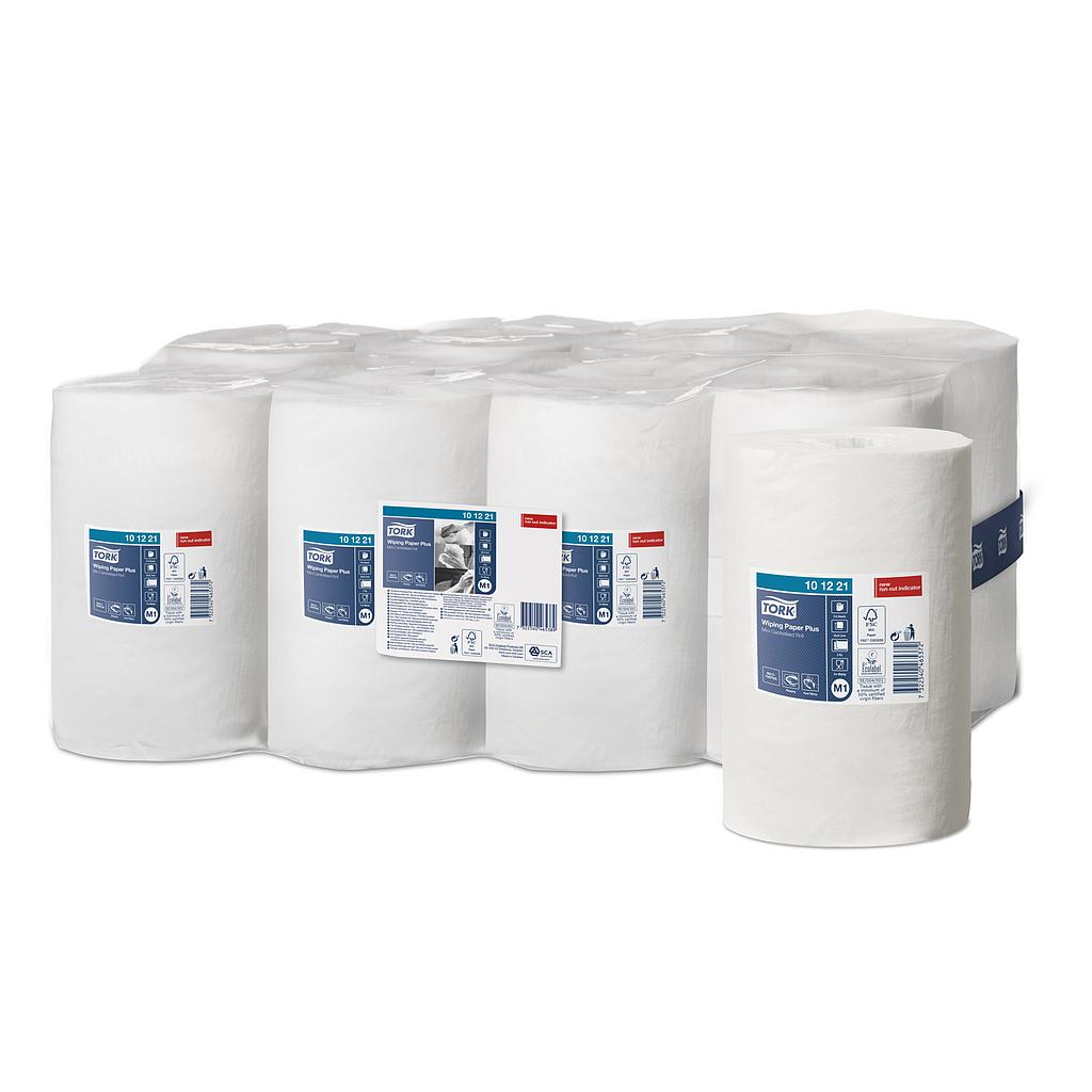 Tork Wiping Plus  Rouleau a Dévidage Central Mini Chiffon D'Essuyage 2 pli M1 1 x 11
