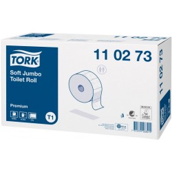 Tork Papier Toilette Jumbo Doux 2 plis Blanc T1 Premium 6 x 1