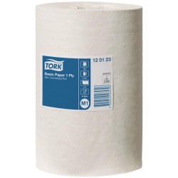 Tork Basic  Rouleau a Dévidage Central Mini Chiffon D'Essuyage 1 pli M1 1 x 11