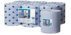 Tork Wiping Plus Rouleau a Dévidage Central Chiffon D'Essuyage 2-plis Bleu M2 6 pces